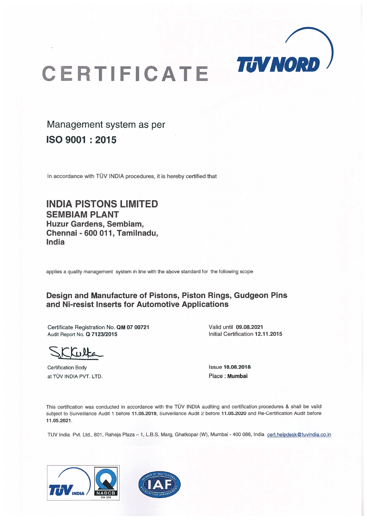 ISO 9001:2015